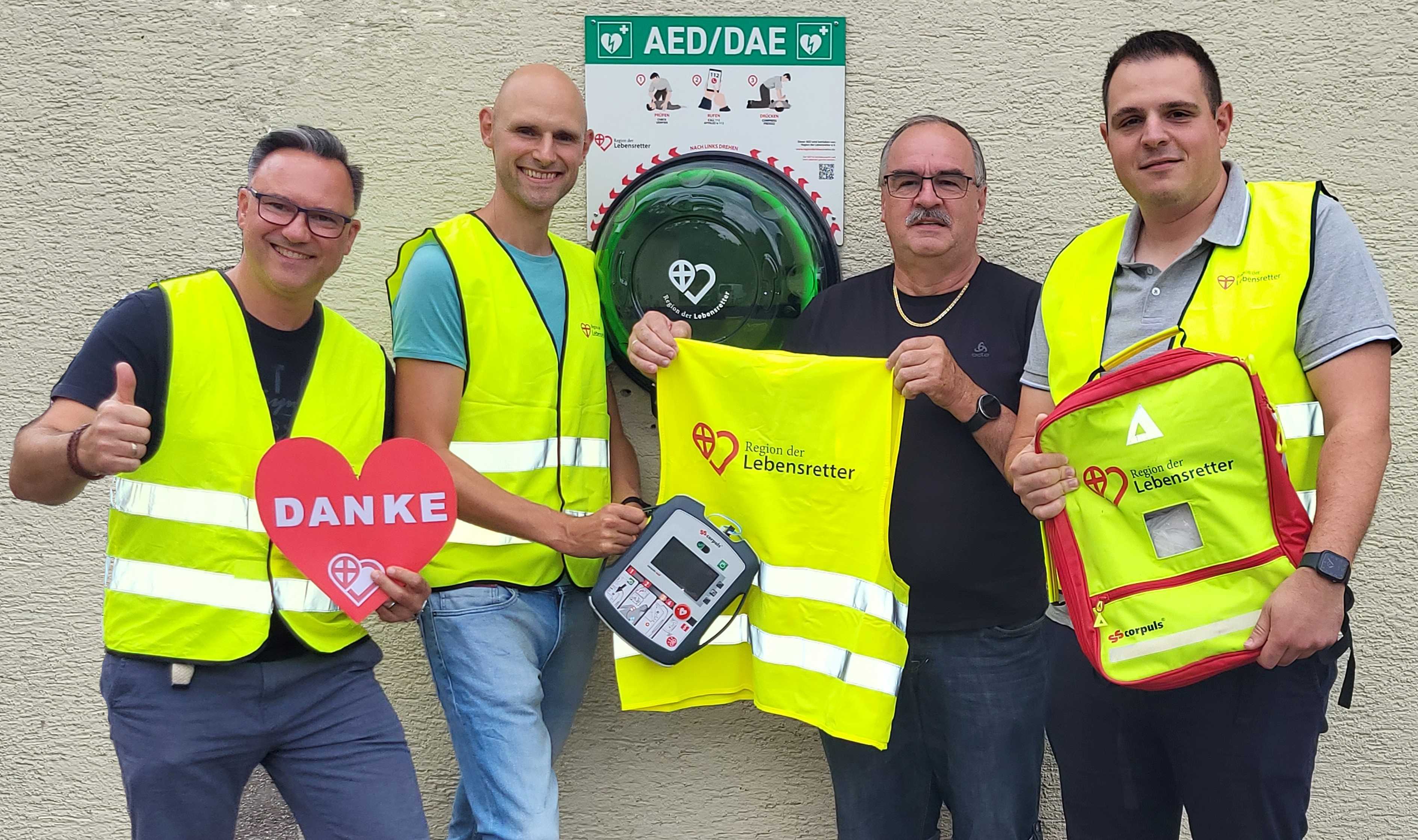 v.l.n.r. Ralf Schlegel, Dr. Manuel Gollhofer, Klaus Heizler und Daniel Hug